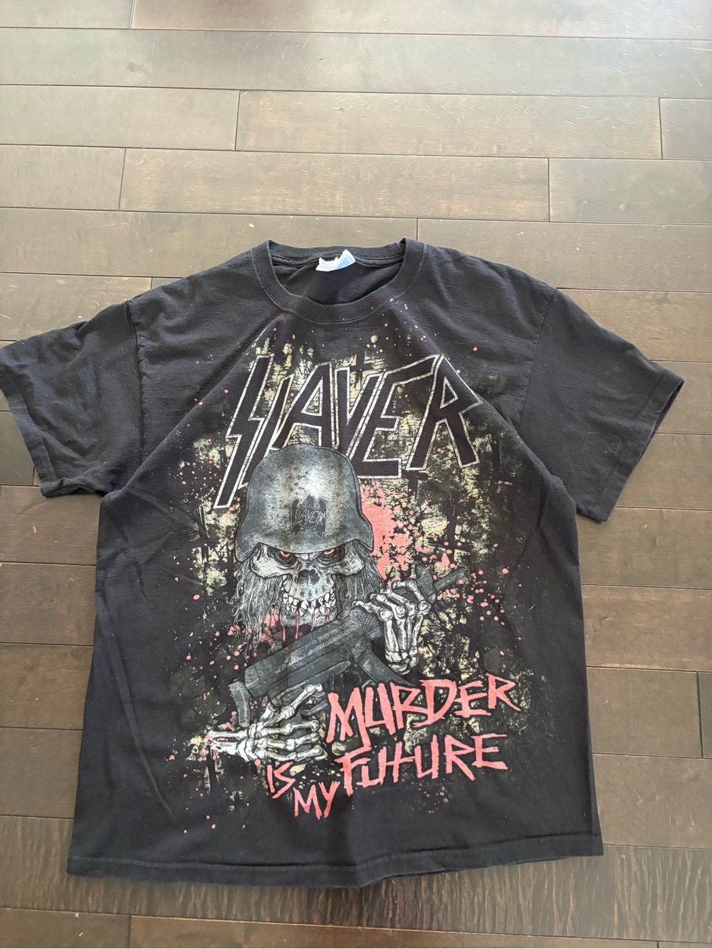 Hanes Black Slayer 'Murder Is My Future' Graphic Tee
